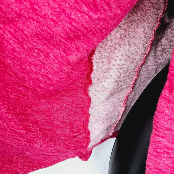 The North Face Fallsgrove Wrap Sweater Toggle Cardigan S Heathered Red Cotton - Picture 10 of 13